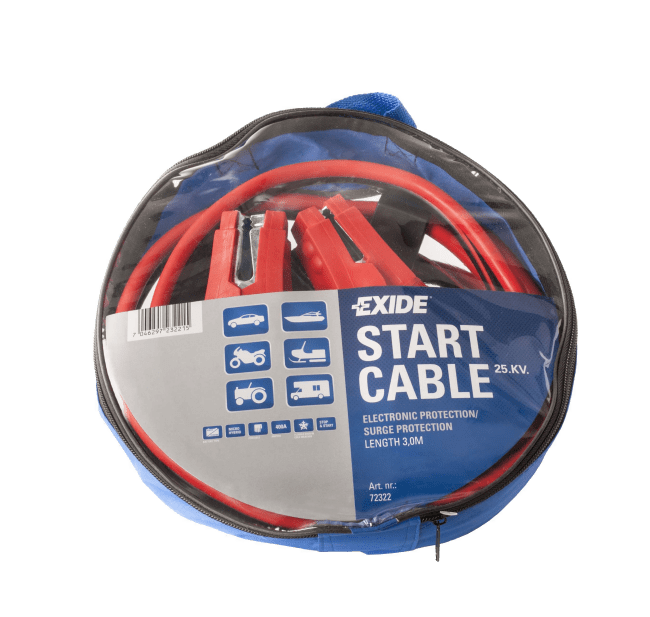 Startkabelsett 25q 3,0m