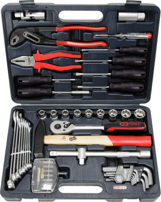 Sjåførkoffert 1/4"+1/2" 50 deler