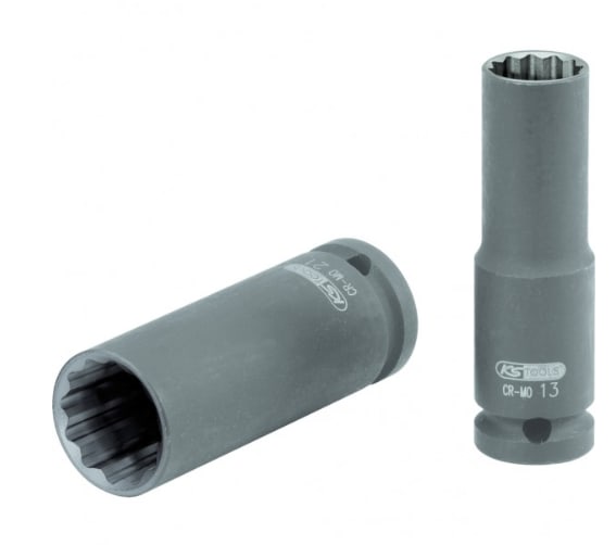 Kraftpipe 1/2" 12-kant lang 28mm