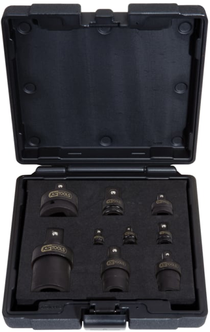 Kraftpipe adaptersett 9 deler 1/6innlegg