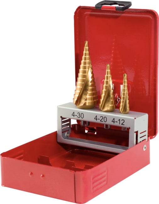 Trinnborsett HSS-TIN 3 deler