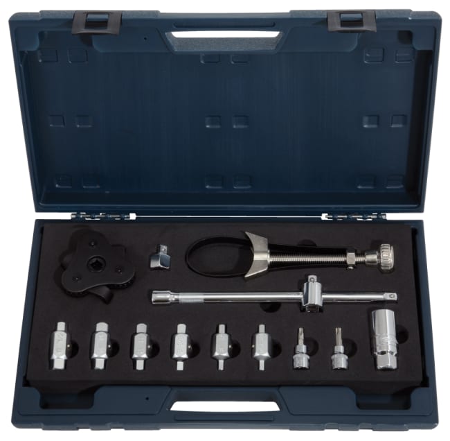 OLJEPLUGG OG OLJEFILTER SERVICESETT 13 DELER 1/3 INNLEGG KS-TOOLS