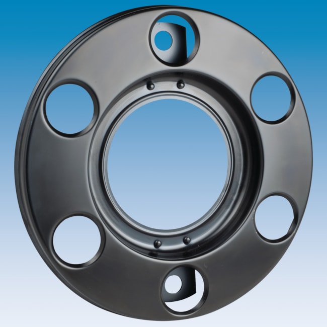 Felgring 6-hulls Ø245mm sort grunnet