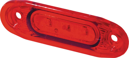 Markeringslys 3xLED rød 12/24V