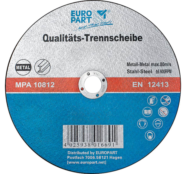 Kappeskive 125x1x22 (Pris/stk)