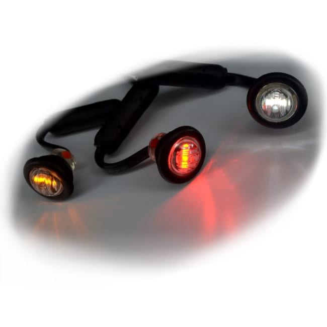 Pearl punktbelysning rød klart glass