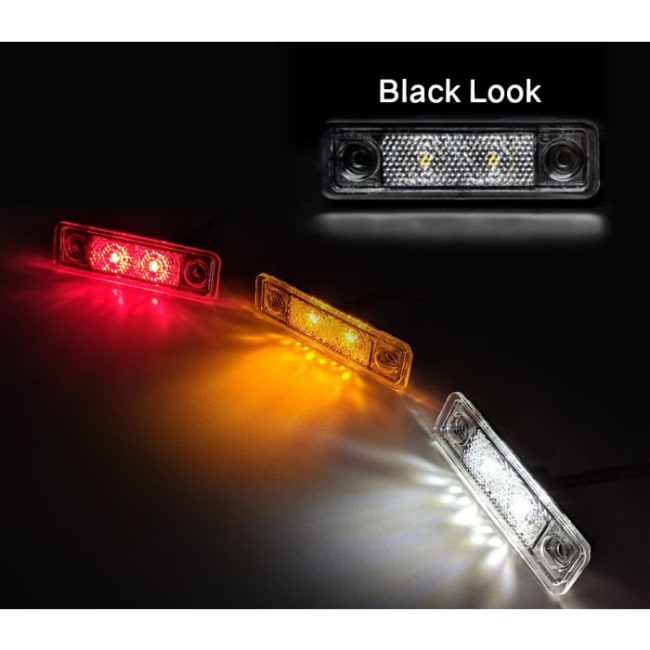 Markeringslys 2xLED smoke Astral gul