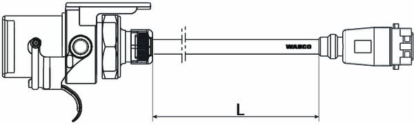 EBS-D strømforsyningskabel slep 6000mm