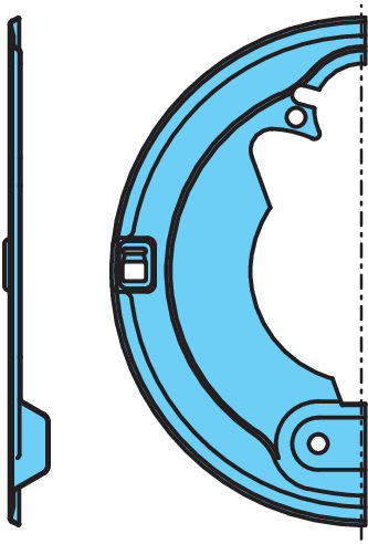 Bremseskjold  høyre front