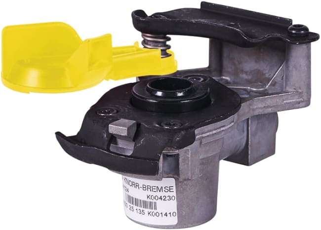 Luftkobling med ventil gul