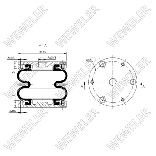 Luftbelg 4.2x2Assy