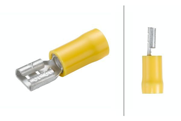 Kabelsko 6.3m hun 4.0-6.0mm² gul (50stk)
