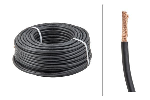 Ledning 1-leder 1x35q svart (50m)