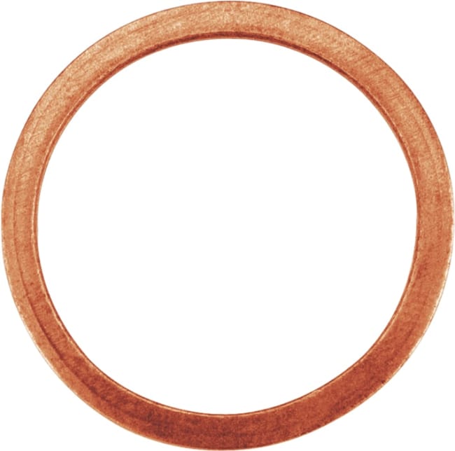 Kobberskive 22x27x1,5mm DIN7603 (100stk)