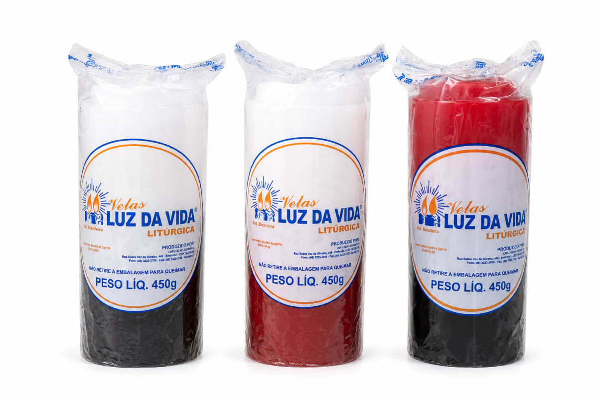 Vela 7 dias Bicolor - 450g