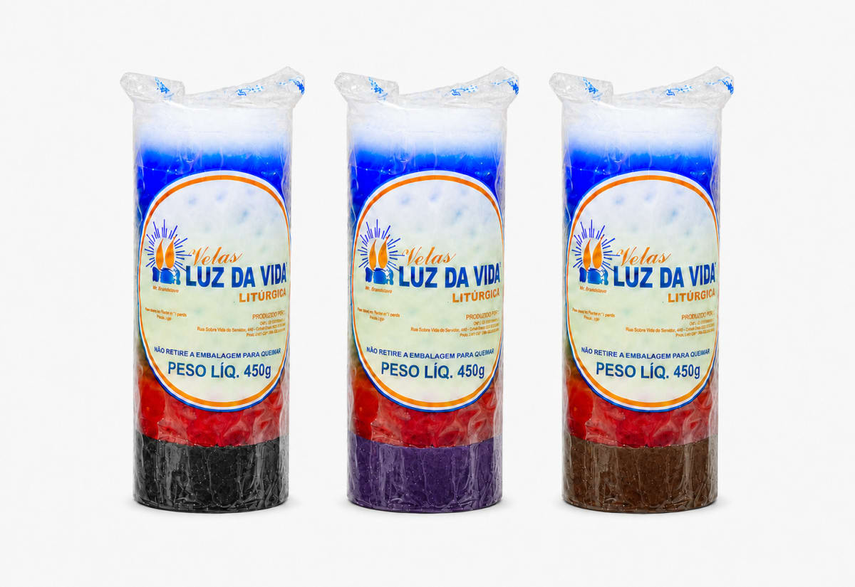 Vela 7 dias 7 linhas - 450g