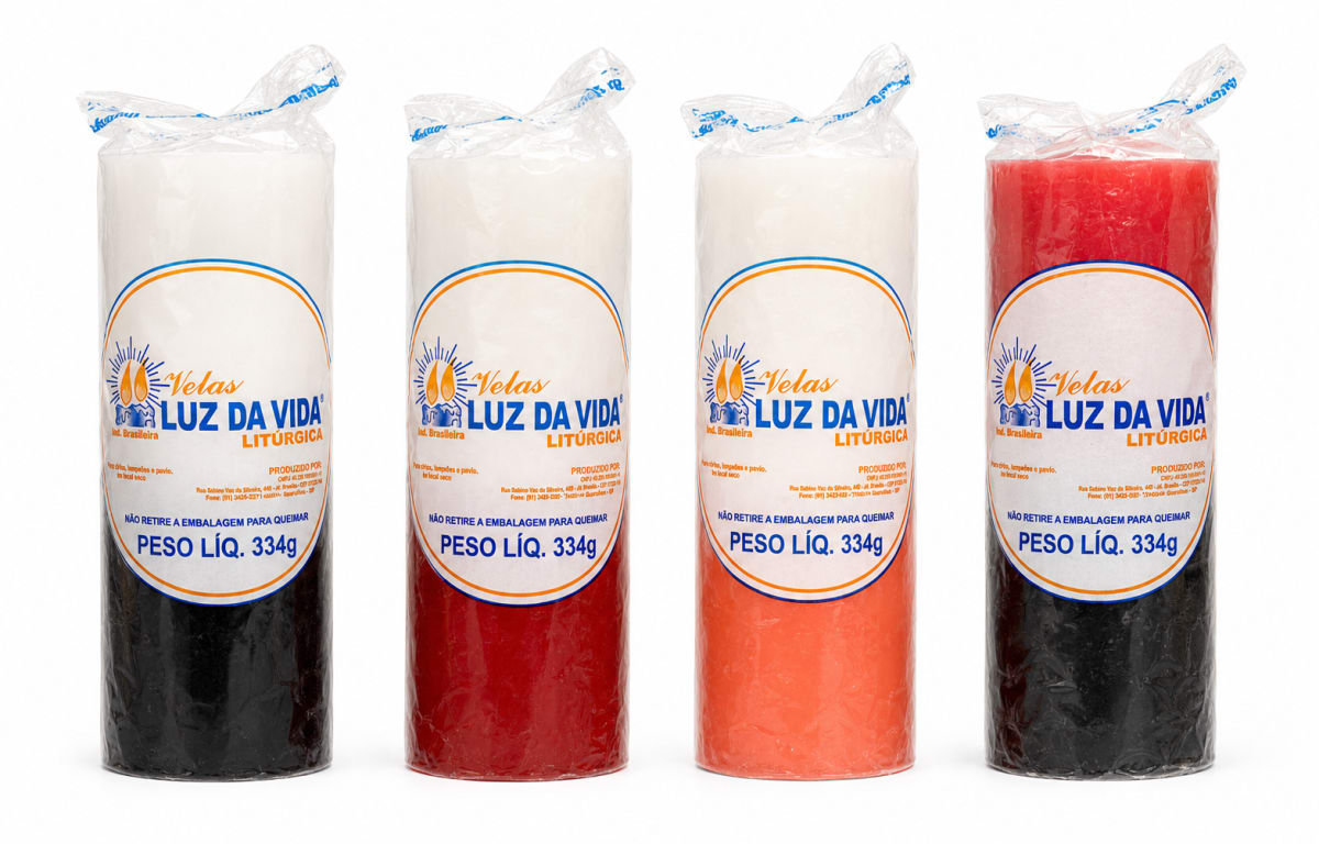 Vela 7 dias Bicolor - 334g