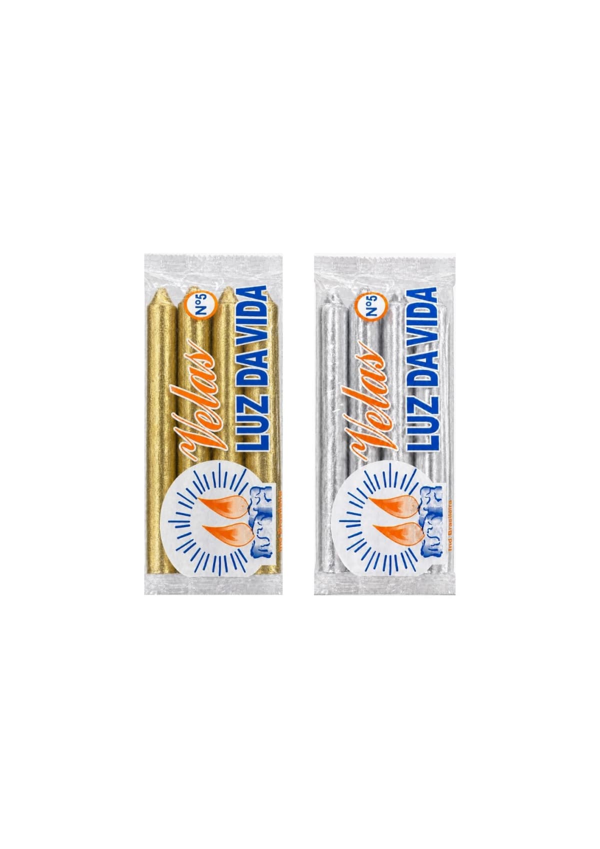 Vela Nº 5 Dourada /Prata Pacote