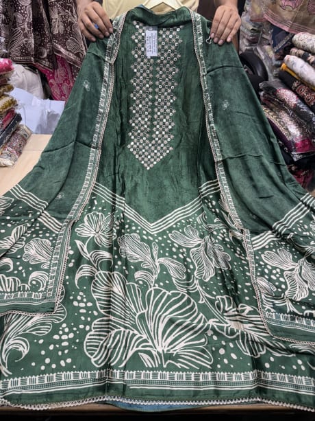 Gajji Silk Masaba Print