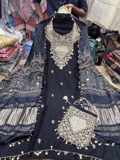 Rajwada Silk Viral Potli Bag Suit