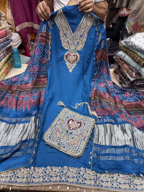 Rajwada Silk Potli Bag Suit