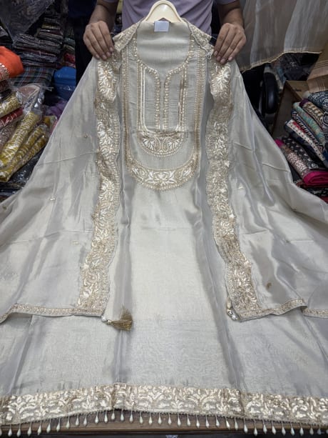 Shimmer Silk Queen style Embroidery 