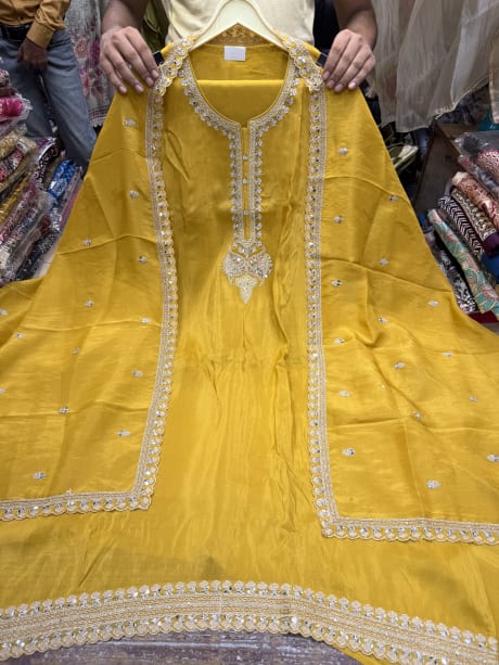 Shimmer Silk with Banarsi Dola