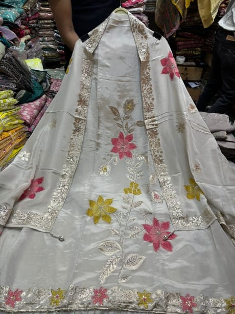 Flower Shimmer Silk