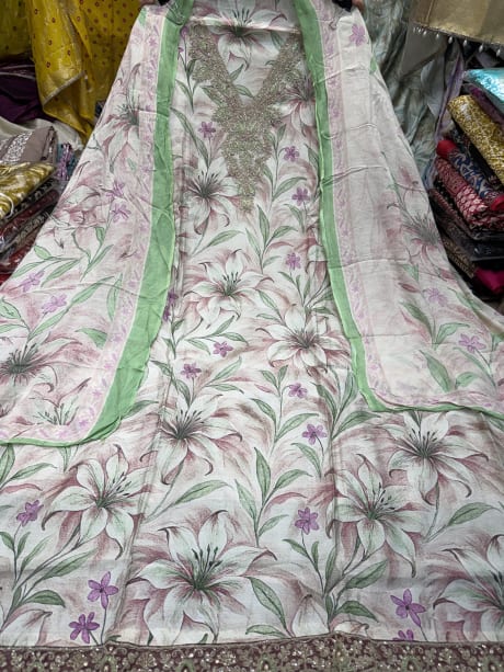 Muslin Cotton with Embroidery 