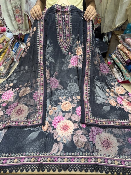 Pakistani style Muslin Cotton