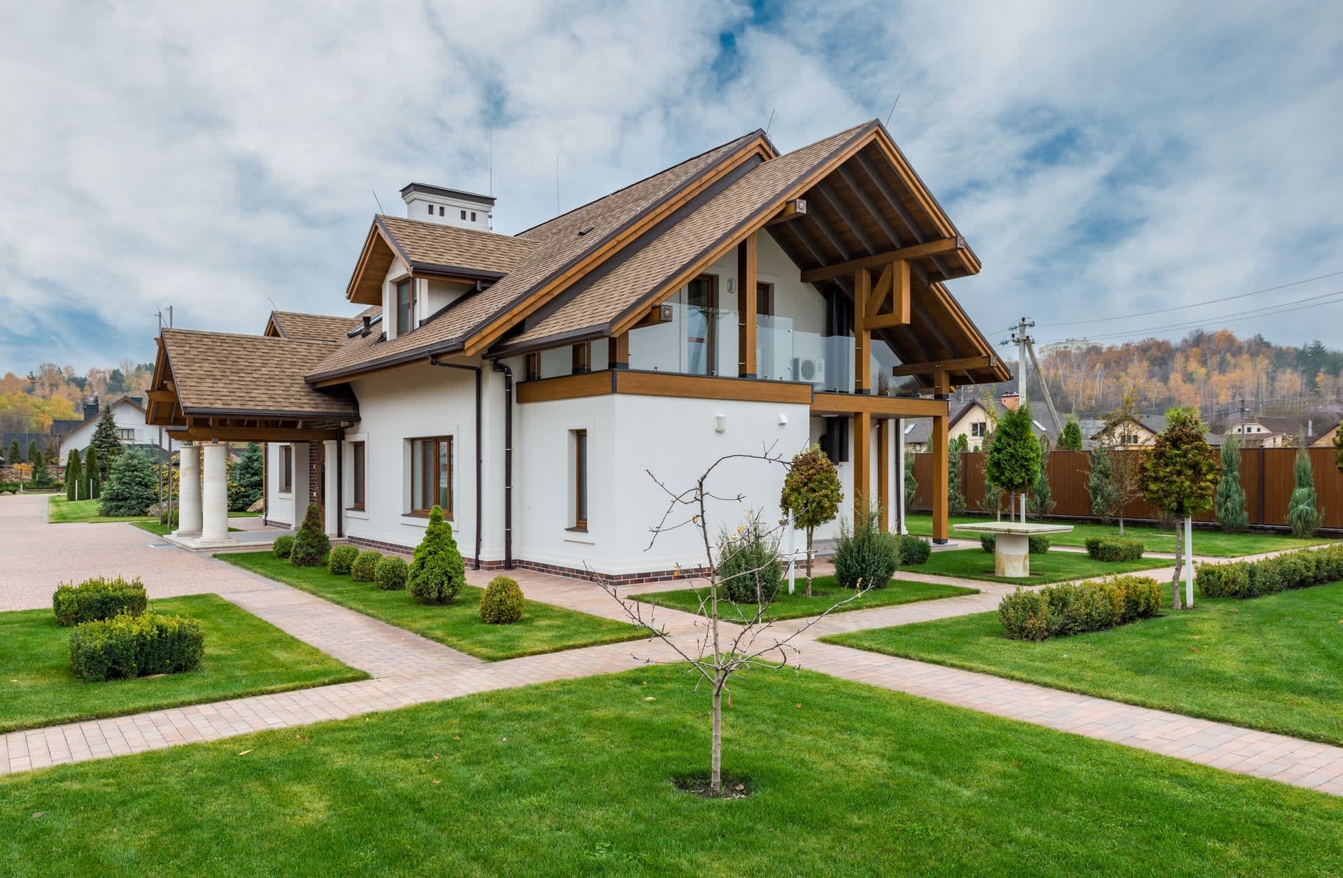 A house with a garden