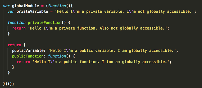 avoiding the global scope