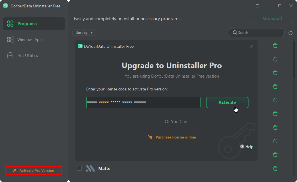 DoYourData Uninstaller Pro - free license