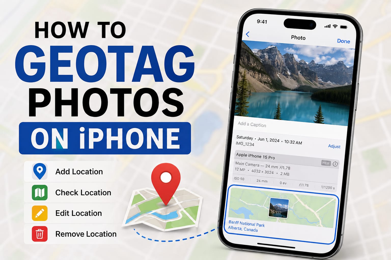 How to geotag photos on iPhone