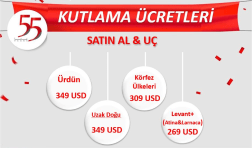 Royal Jordanian Havayolları'ndan 55. Yıl Kutlama Fırsatları!