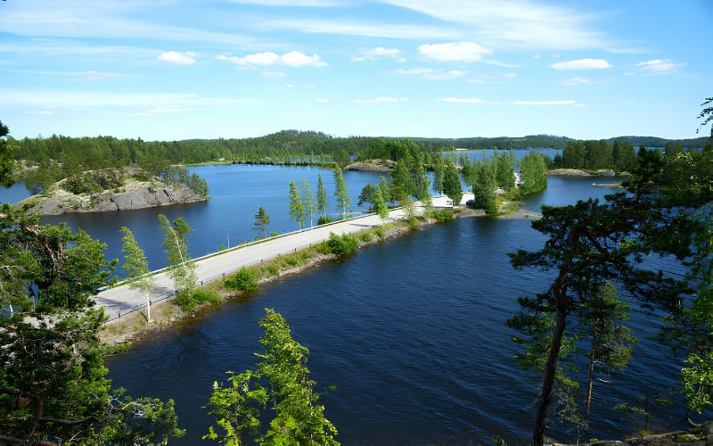Lake Saimaa region Finlandiya