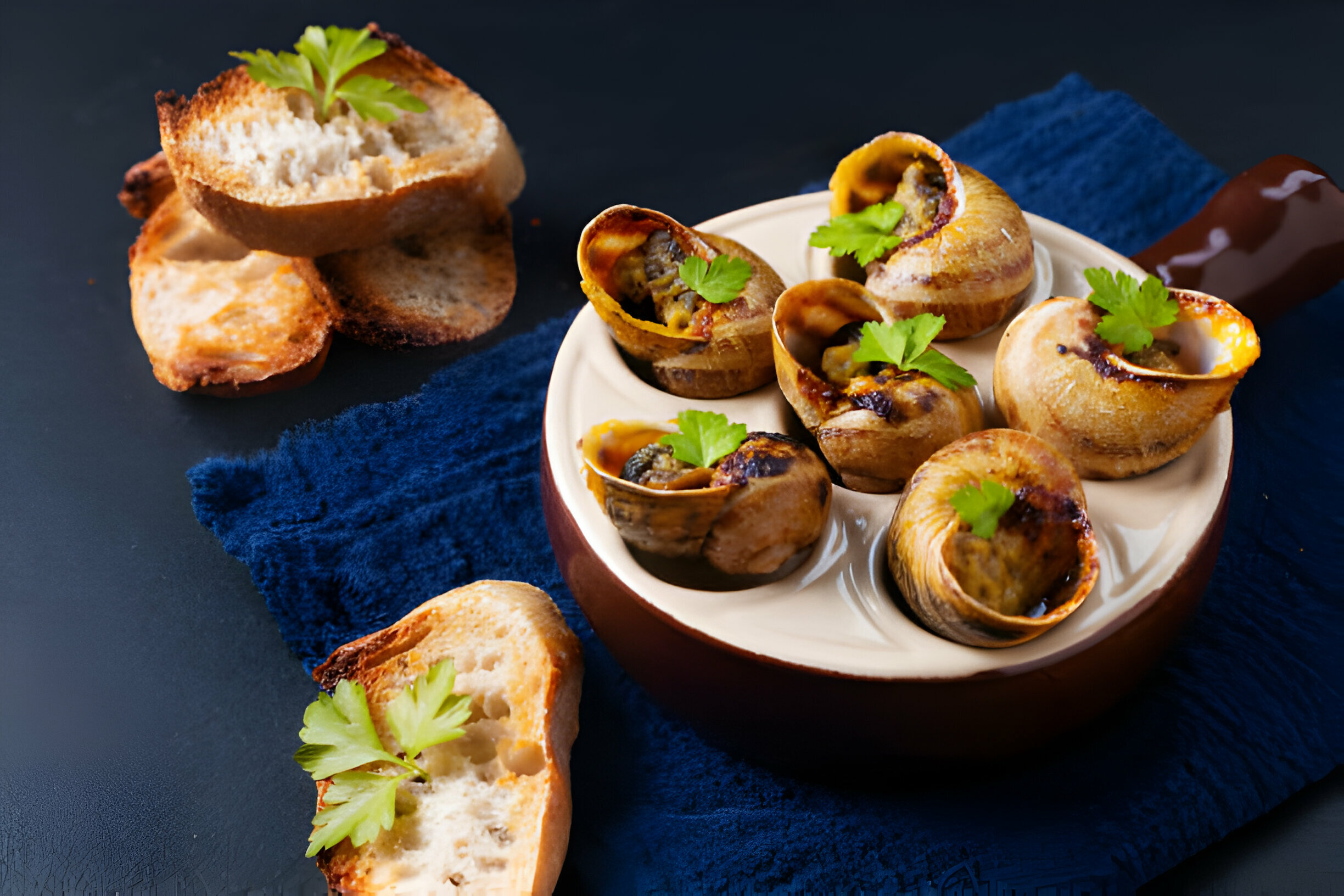 Escargots Fransa yemekleri