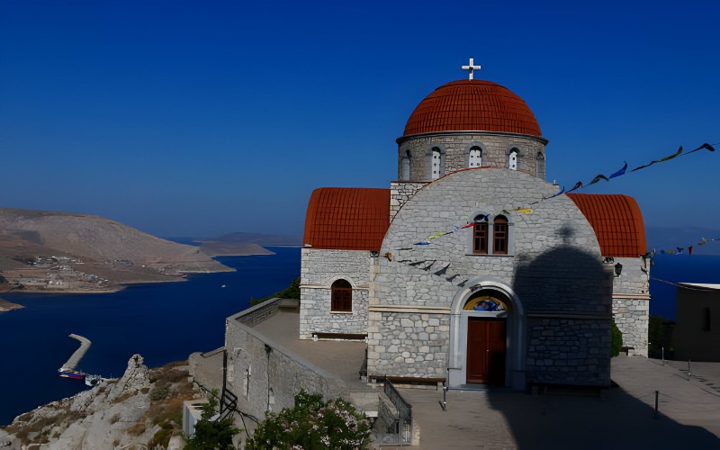 Kalimnos adası gezilecek yerler  Agios sava manastırı