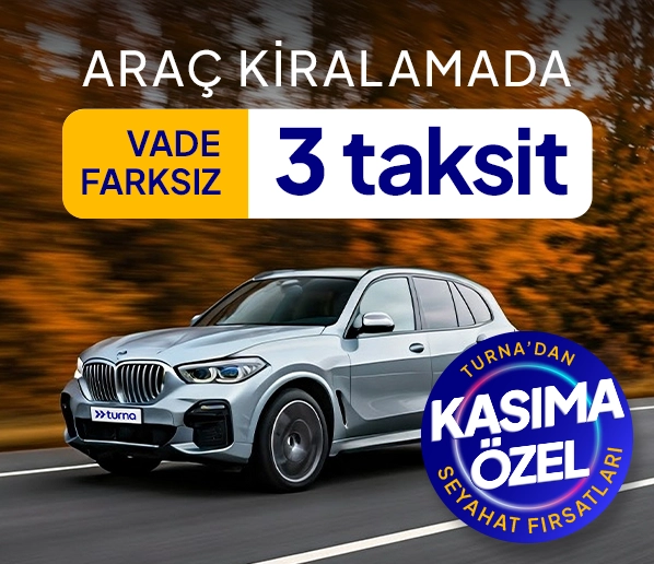 Araç Kiralamada Vade Farksız 3 Taksit Fırsatı