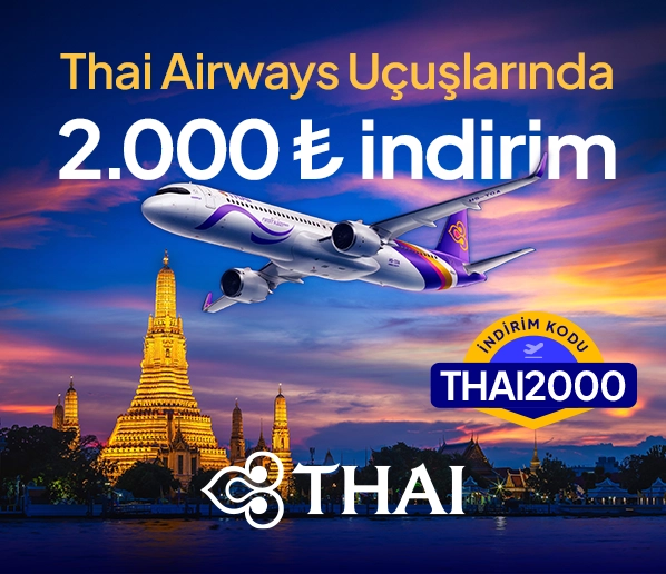 Thai Airways Uçuşlarında Turna’ya Özel 2000 TL İndirim!