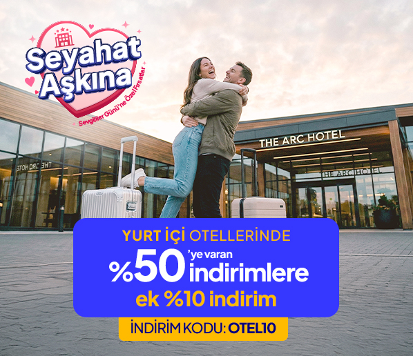Otelde Tüm Kampanyalara Ek %10 İndirim + Vade Farksız 3 Taksit!