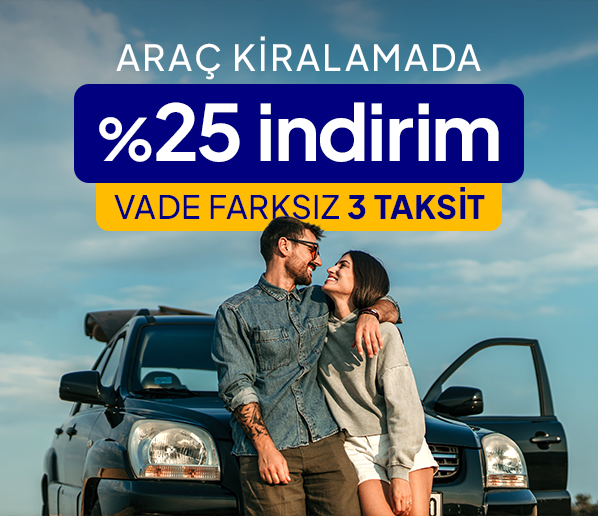 Araç Kiralamada %25 İndirim Fırsatı