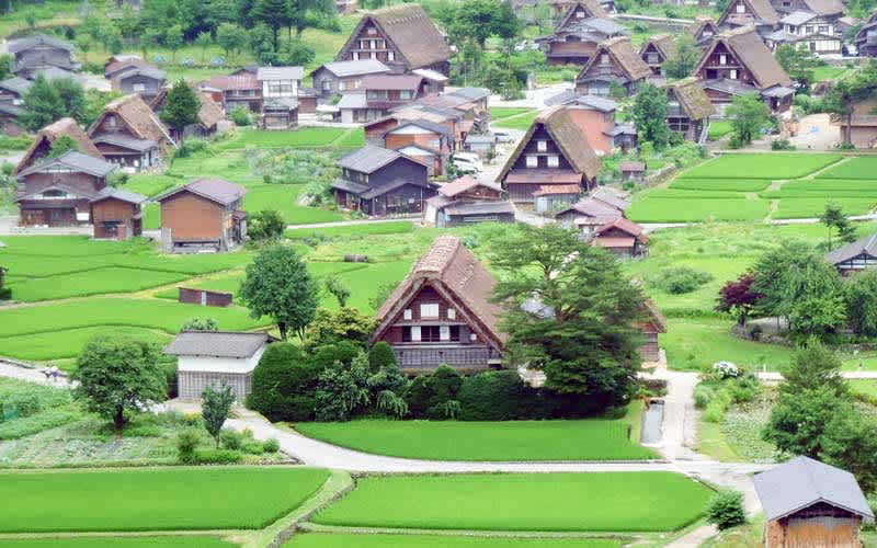 Shirakawa-go, Gifu, Japonya