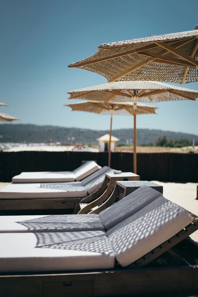Parentium Beach Sunbeds