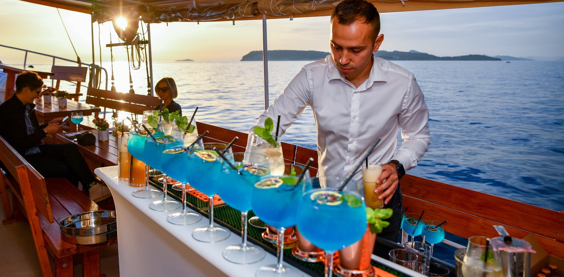 Sunset Cocktail Cruise around Dubrovnik