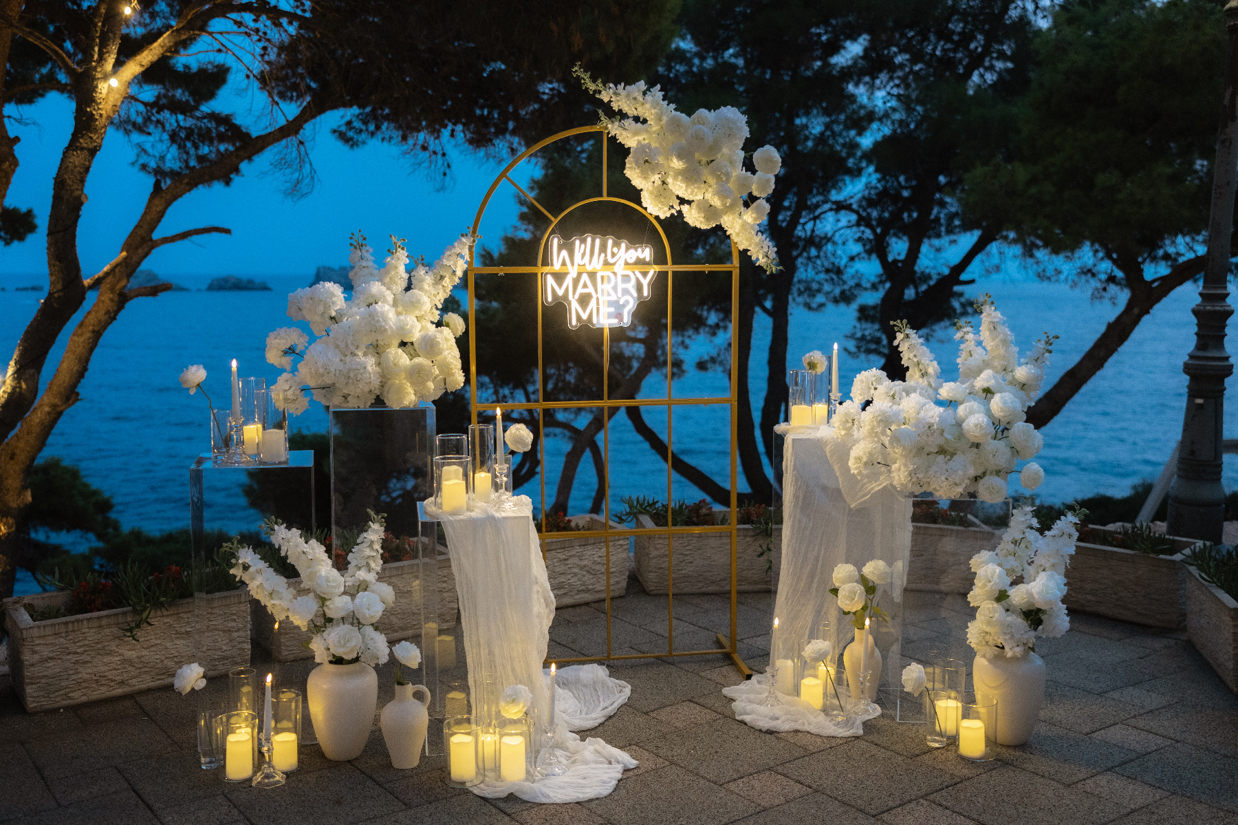 Sunset Proposal by the Adriatic Sea