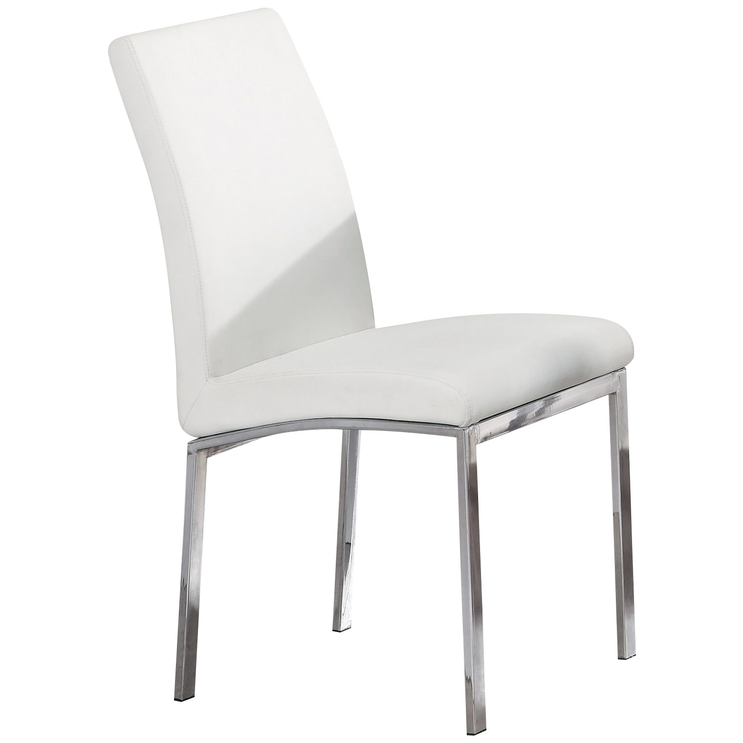 Pack Of 4 Chrome Leather Dining Seat Chair Black White Description Pu Leather Dining Chair Set With Padded Seats This Has Chrome Metal Legs And Would Suit Any Modern Or Contemporary Decorated