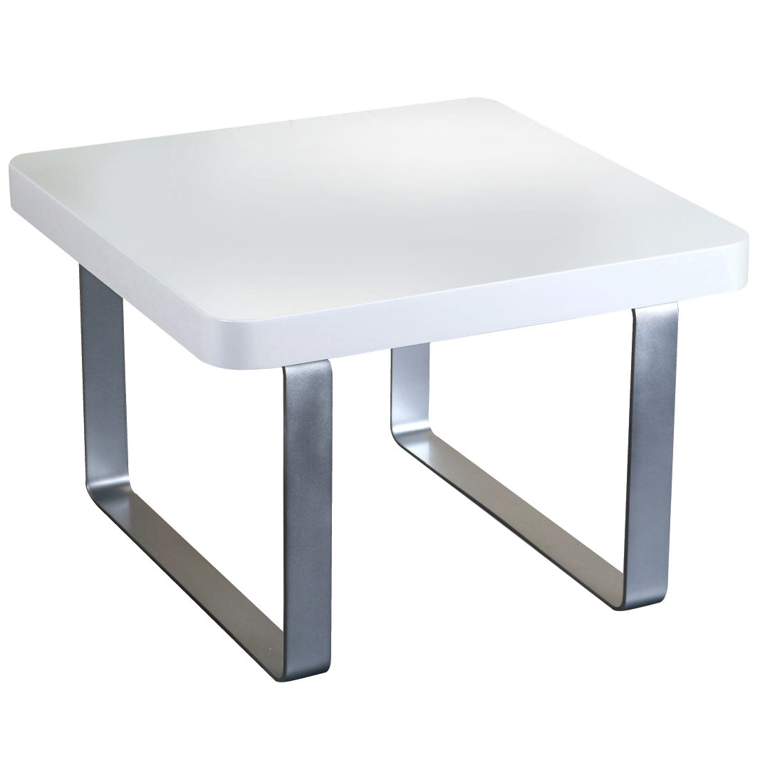 High Gloss Finish End Lamp Small Square Side Table Black White High Gloss Finish End Lamp Small Square Side