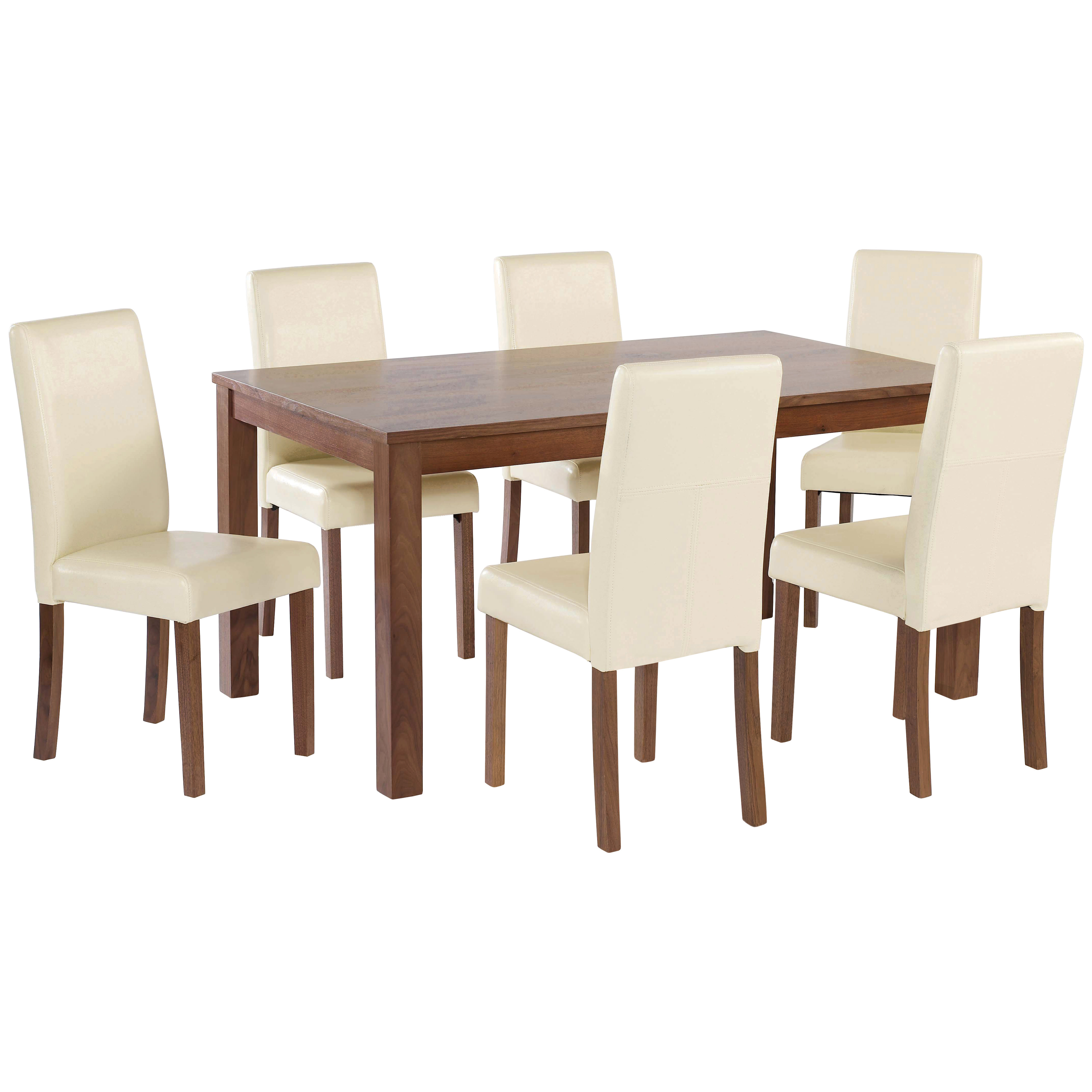 American Walnut Dining Table And Chair Set With 4 6 Seat Black American Walnut Dining Table And Chair Set With