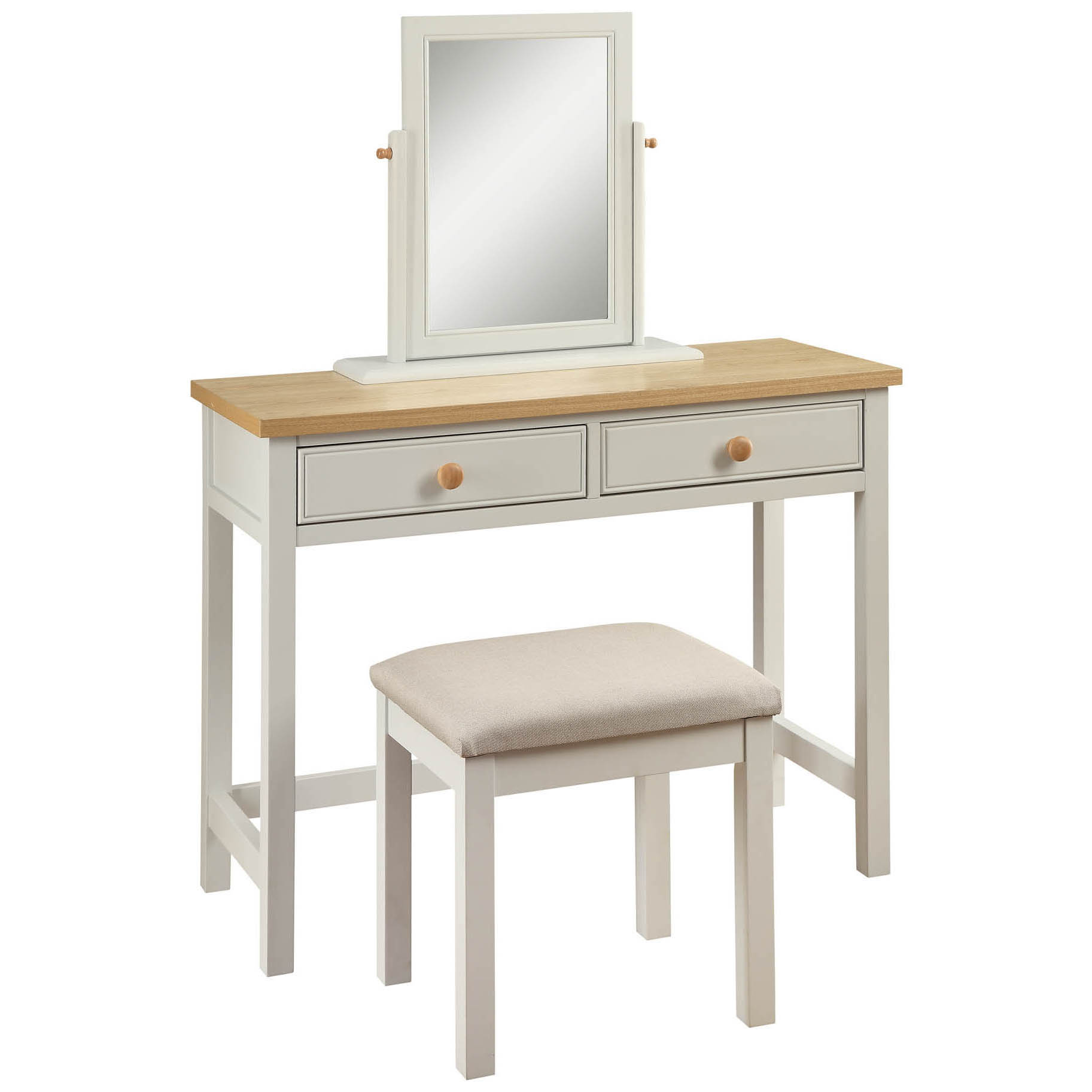 Dove Grey Real Ash Veneer 2 Drawer Dressing Table Desk Stool Description Dove Grey And Real Ash Veneer Dressing Table With 2 Drawers An Optional Mirror This Has Round Wooden Handles Would Suit Any
